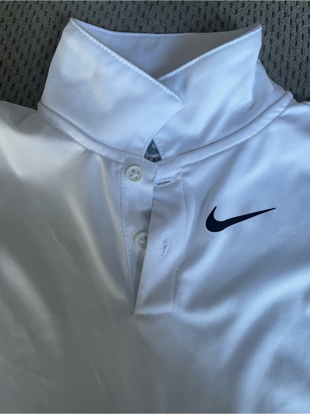 Nike Kids White Dri-FIT Polo and Navy Athletic Shorts 12-18 months - Picture 4 of 7